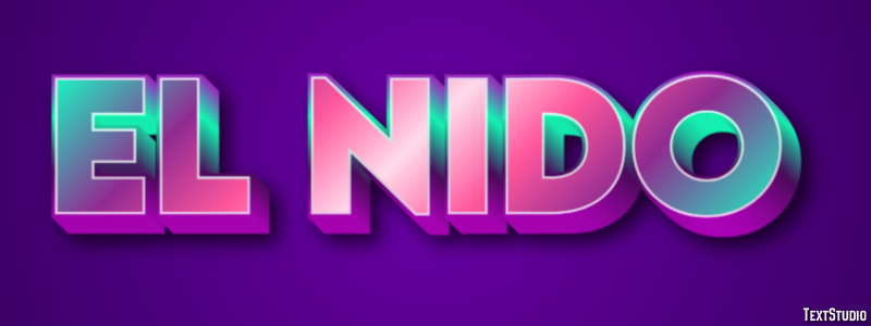 El Nido テキスト効果