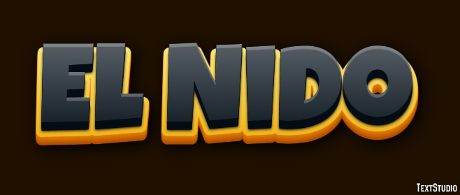 El Nido テキスト効果