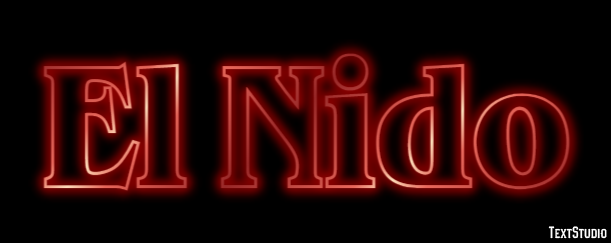 El Nido Efekt tekstowy