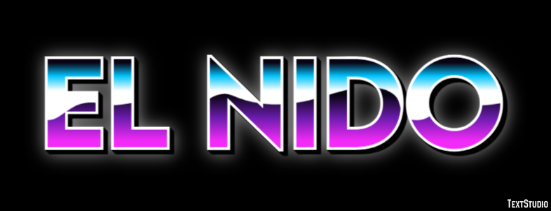 El Nido テキスト効果