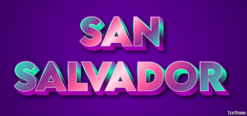 San Salvador Effetto testo