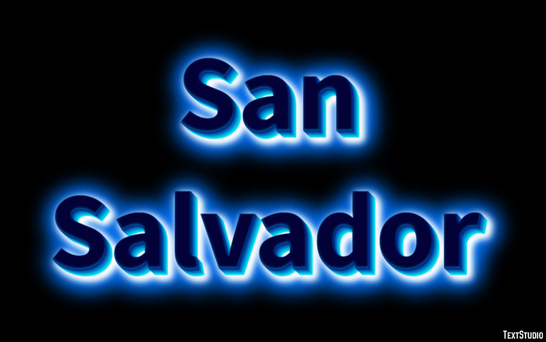 San Salvador Effetto testo