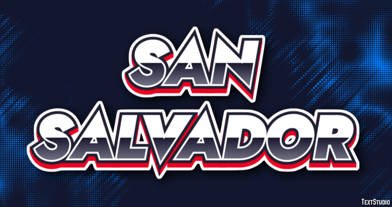 San Salvador Effetto testo