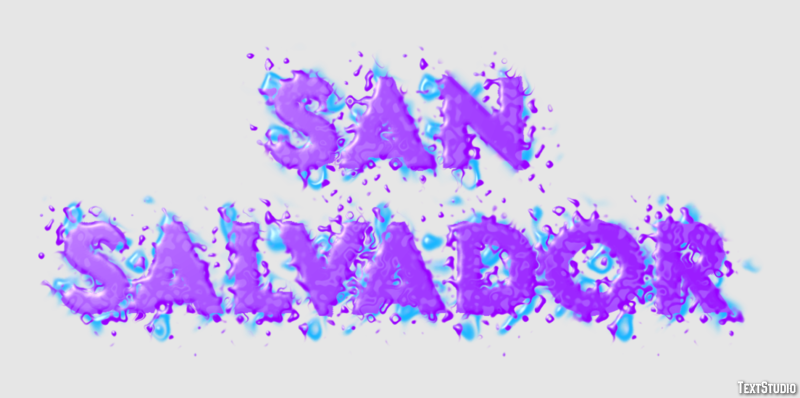 San Salvador Effetto testo