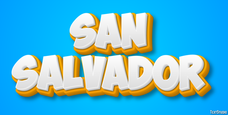 San Salvador Effetto testo
