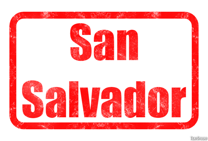 San Salvador Effetto testo