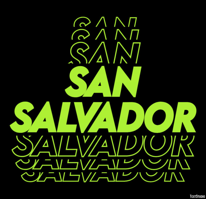 San Salvador Effetto testo