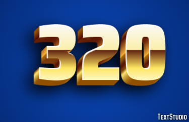 320 Text Effect