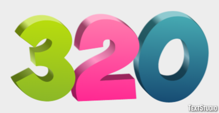 320 Efecto de Texto