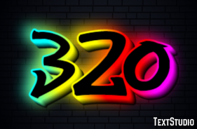 320 Efecto de Texto