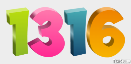 1316 Efekt tekstowy