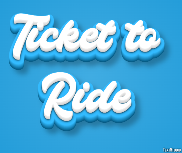 Ticket to Ride Effet de Texte
