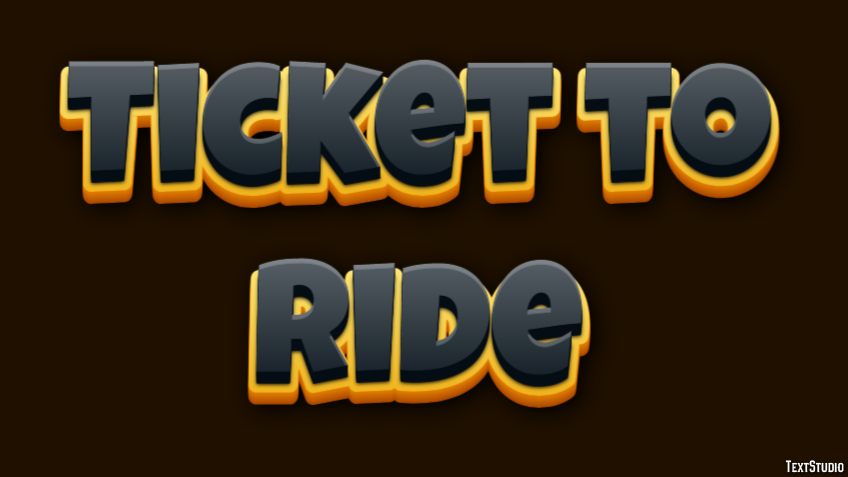 Ticket to Ride Effet de Texte
