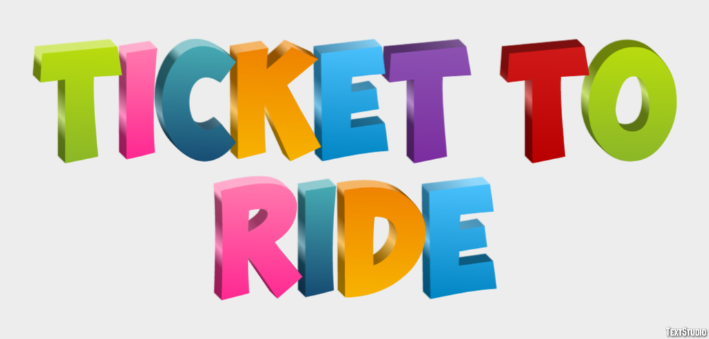Ticket to Ride Effet de Texte