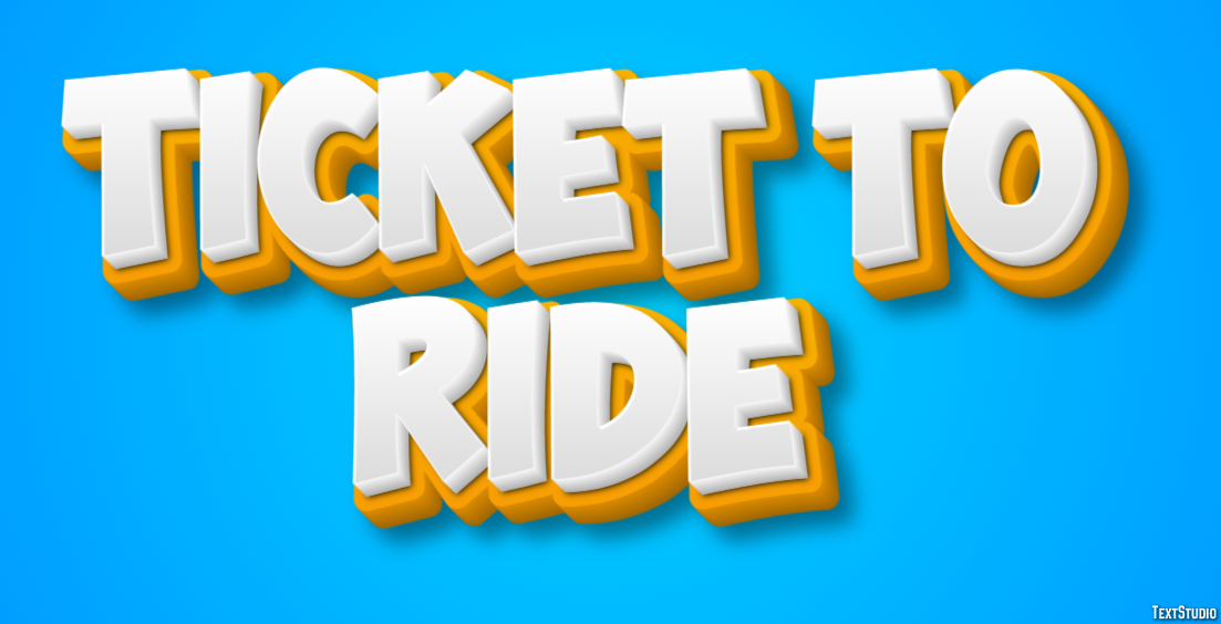 Ticket to Ride Effet de Texte