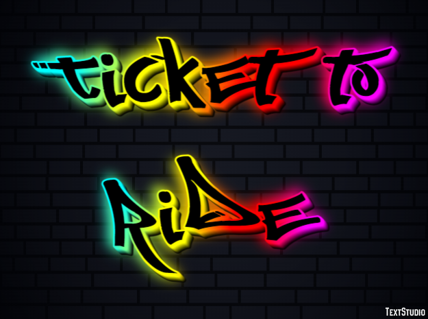 Ticket to Ride Effet de Texte