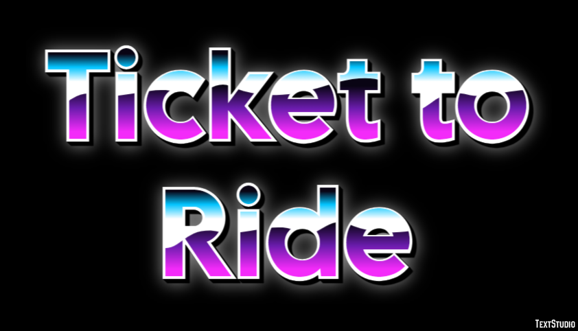 Ticket to Ride Effet de Texte
