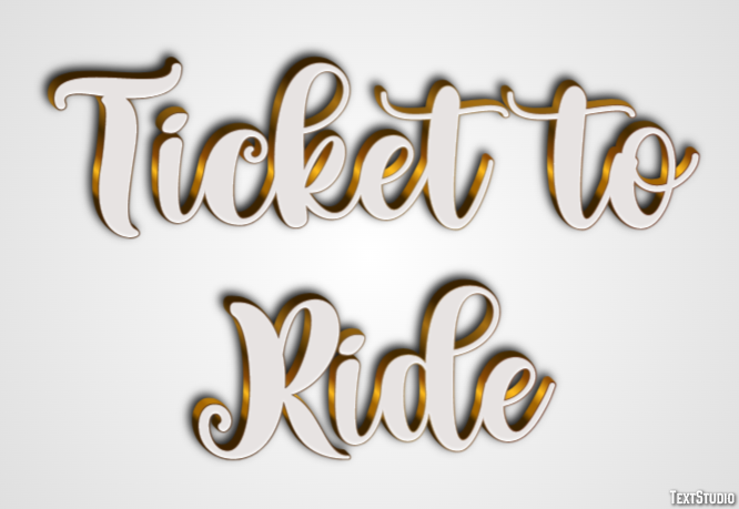 Ticket to Ride Effet de Texte