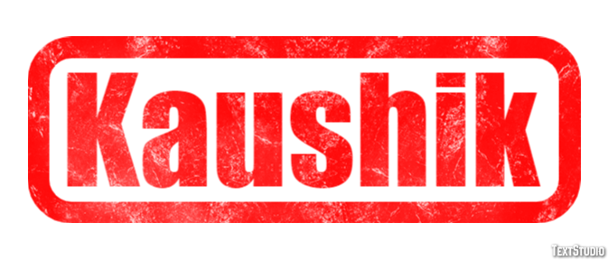 Kaushik Texteffekt