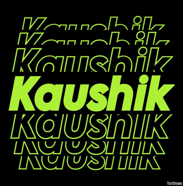Kaushik Text Effect