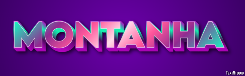 Montanha Efeito do texto