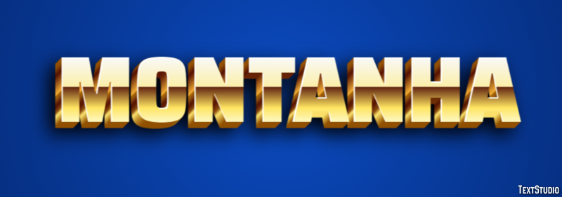 Montanha Efeito de texto