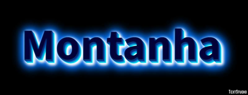 Montanha Efeito de texto