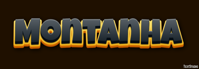Montanha Efeito de texto