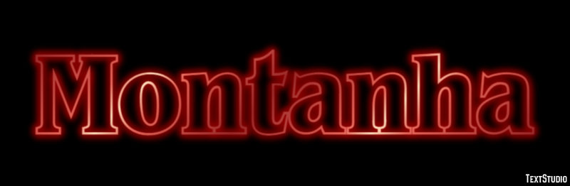 Montanha Efeito de texto