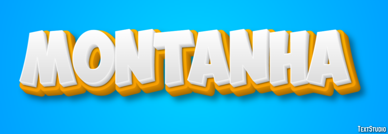 Montanha Efeito de texto