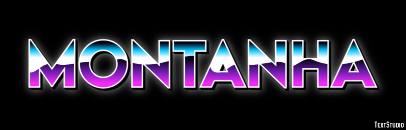 Montanha Efeito de texto