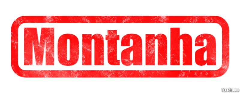 Montanha Efeito do texto