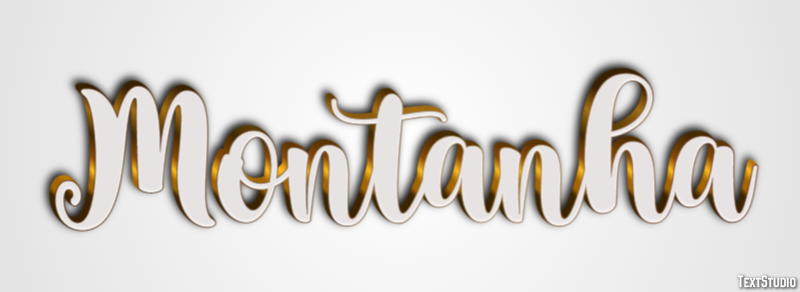 Montanha Efeito de texto