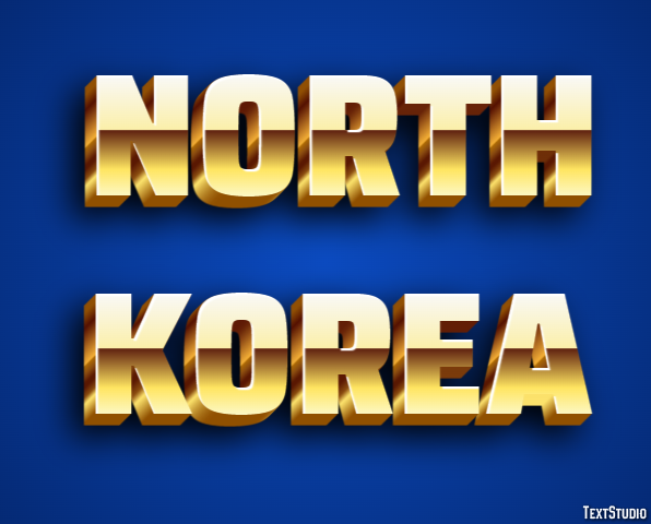 North Korea Effetto testo