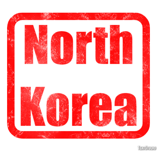 North Korea Text Effect