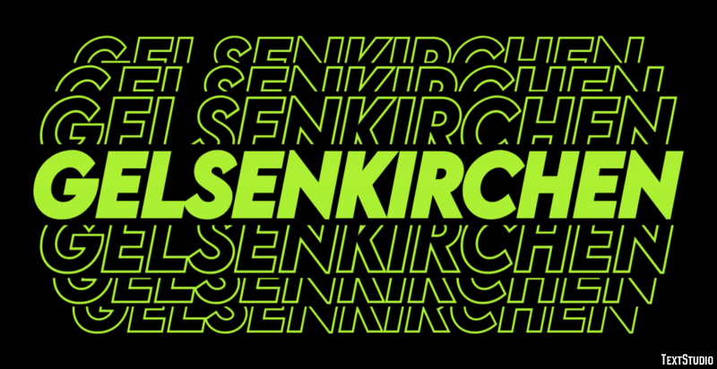 Gelsenkirchen Efekt tekstowy