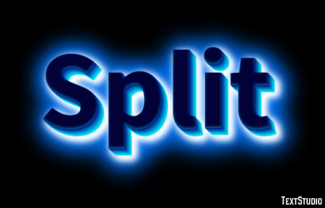 Split Efekt tekstowy
