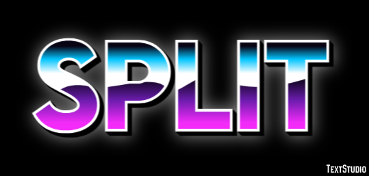 Split Efekt tekstowy