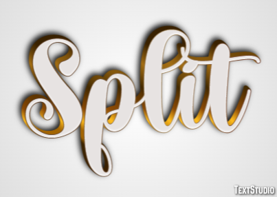 Split Efekt tekstowy