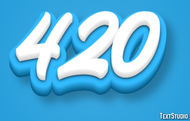 420 Text Effect