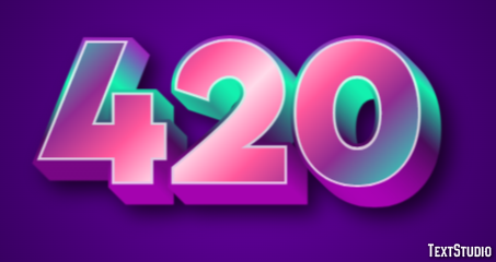 420 Text Effect
