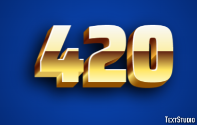 420 Text Effect