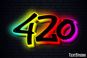 420 Text Effect