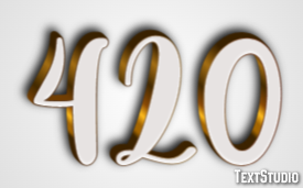 420 Text Effect