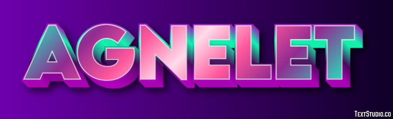 Agnelet Efeito de texto