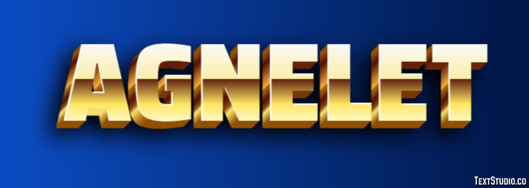 Agnelet Efeito de texto
