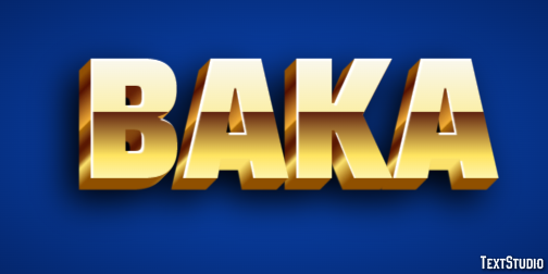 Baka Text Effect