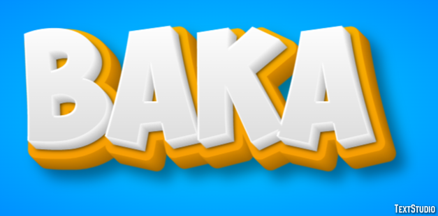 Baka Text effect