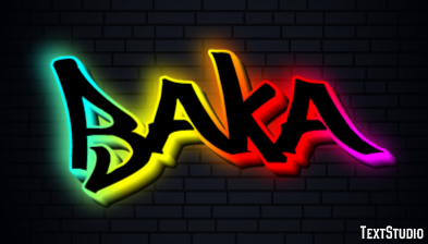 Baka Text Effect
