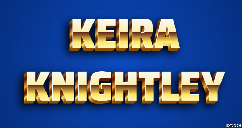 Keira Knightley Efekt tekstowy